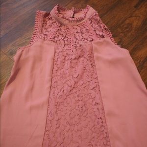 Selfesteem beautiful lace fusia colored blouse